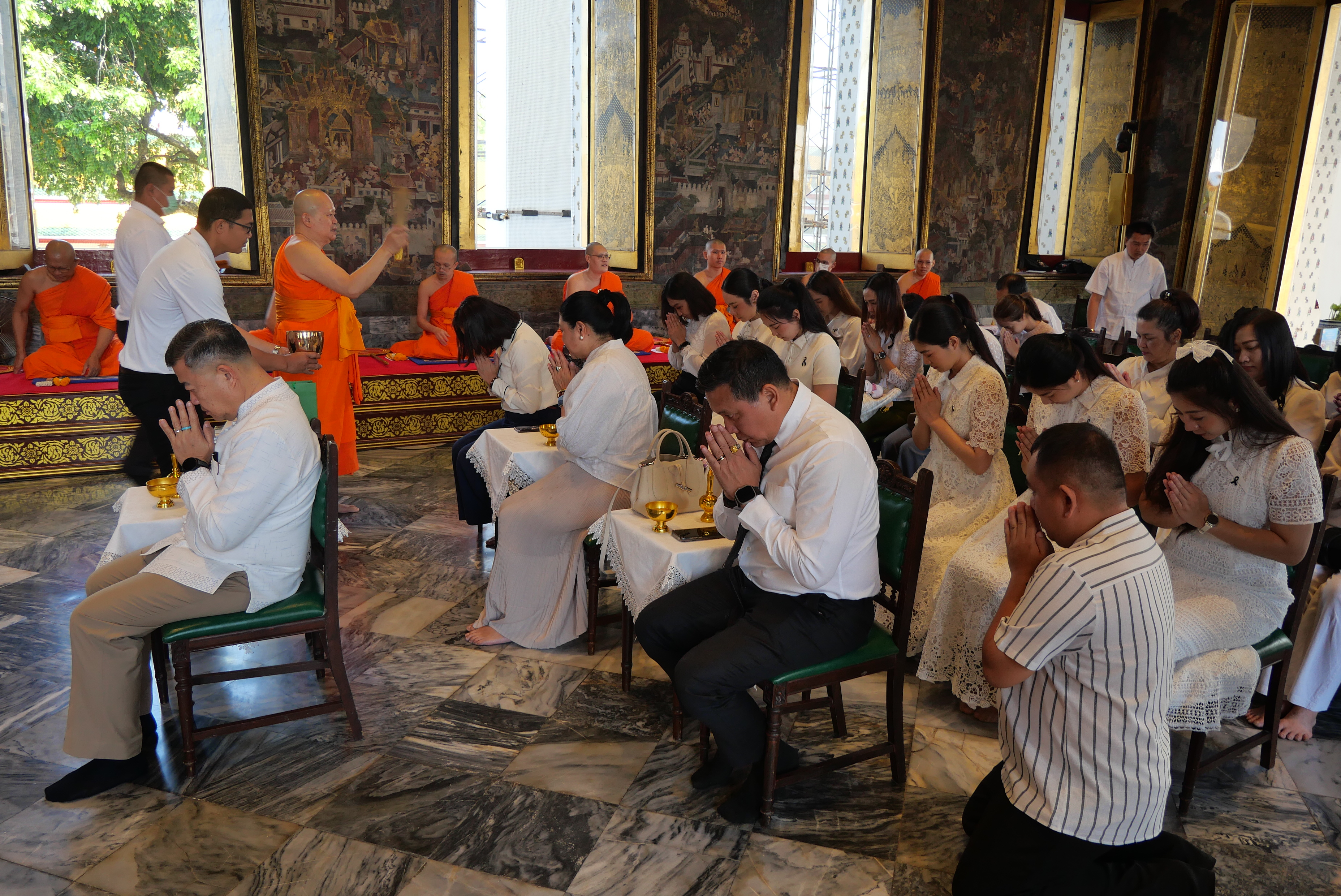 title - ปลัดกระทรวงเกษตรและสหกรณ์ พร้อมด้วยคณะผู้จัดเตรียมงานพระราชพิธีพืชมงคลจรดพระนังคัลแรกนาขวัญ ประจำปี ๒๕๖๙ ทำบุญถวายผ้าไตรและเครื่องไทยธรรม